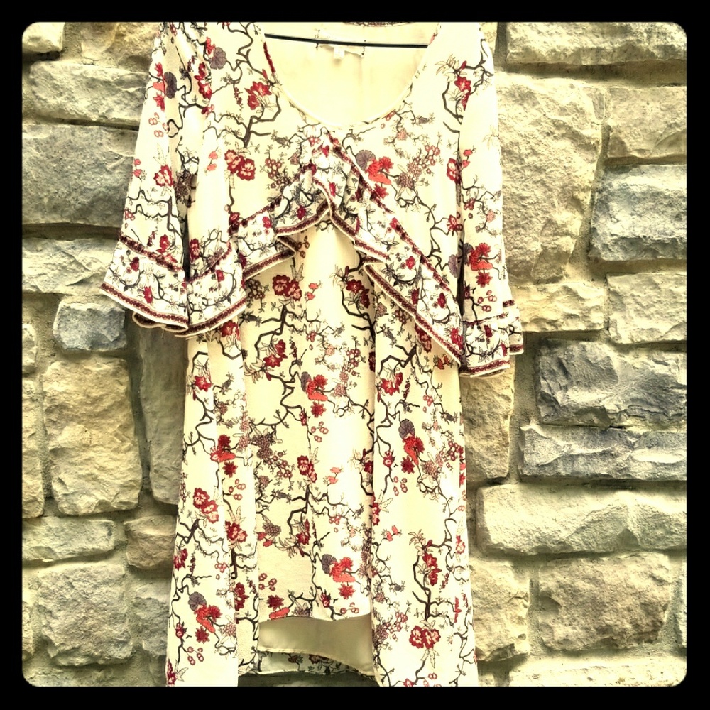 Max Studio 3/4 sleeve floral dress